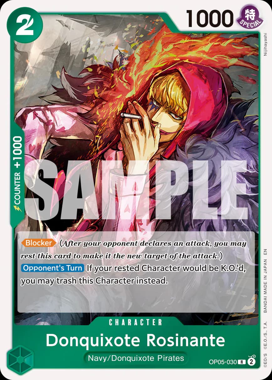Donquixote Rosinante OP05-030 Official alternate printing r1