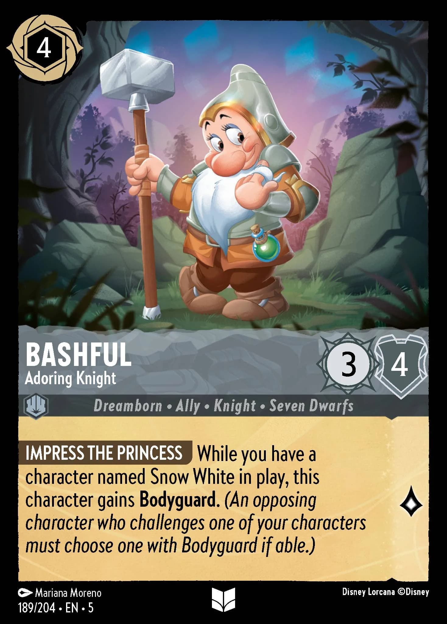 Bashful - Adoring Knight 189/204 from Shimmering Skies