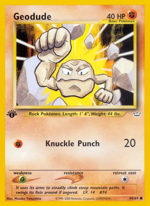 Geodude 44/64 from Neo Revelation