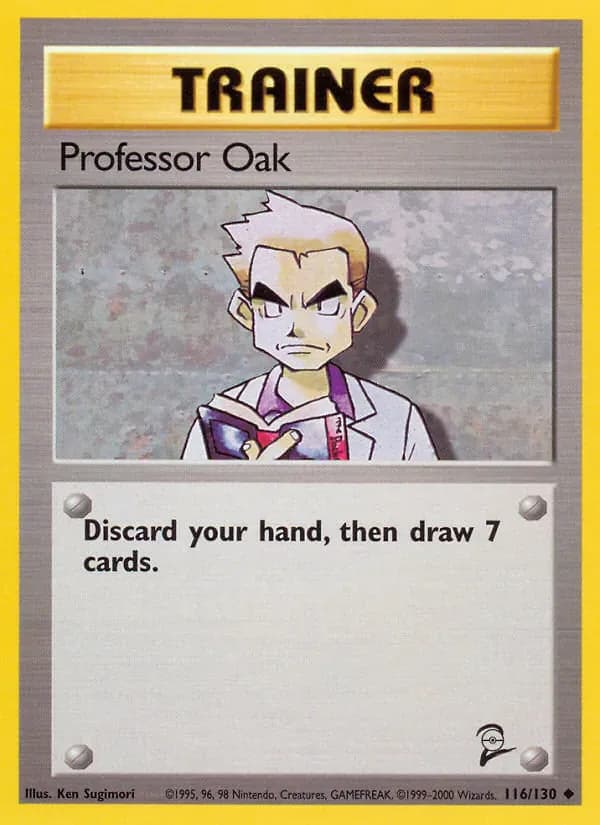Professor Oak 116/130 from Base Set 2