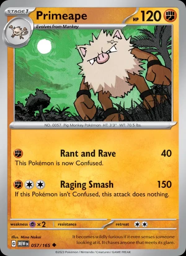 Primeape 057/165 from Pokemon 151