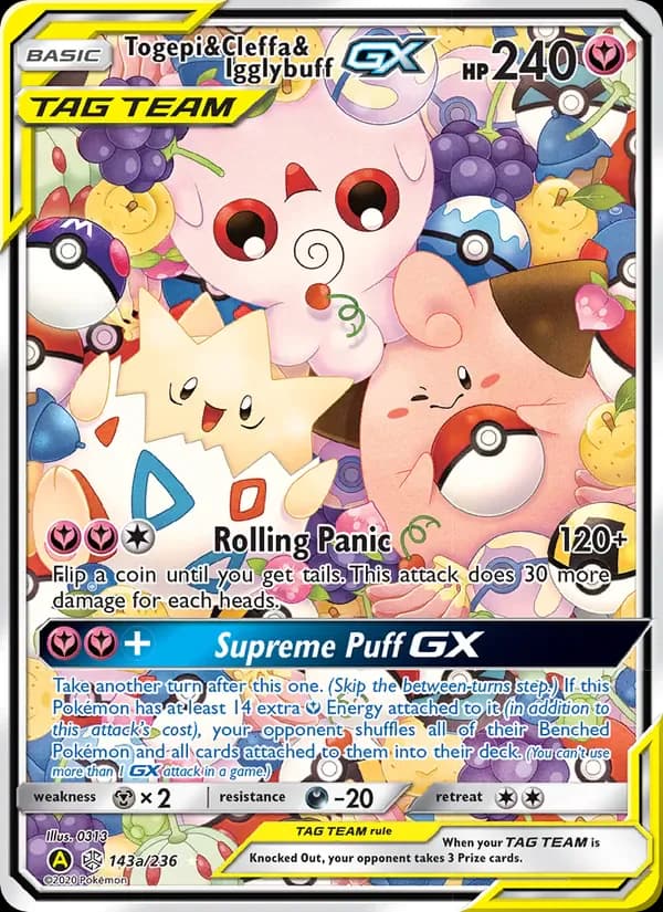 Togepi & Cleffa & Igglybuff GX 143/236 from Cosmic Eclipse