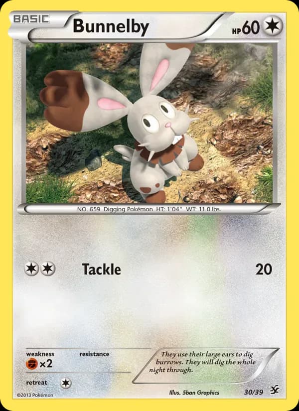 Bunnelby 30/39 from Kalos Starter Set