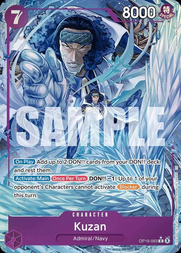 Kuzan OP16-063 Official alternate printing 1