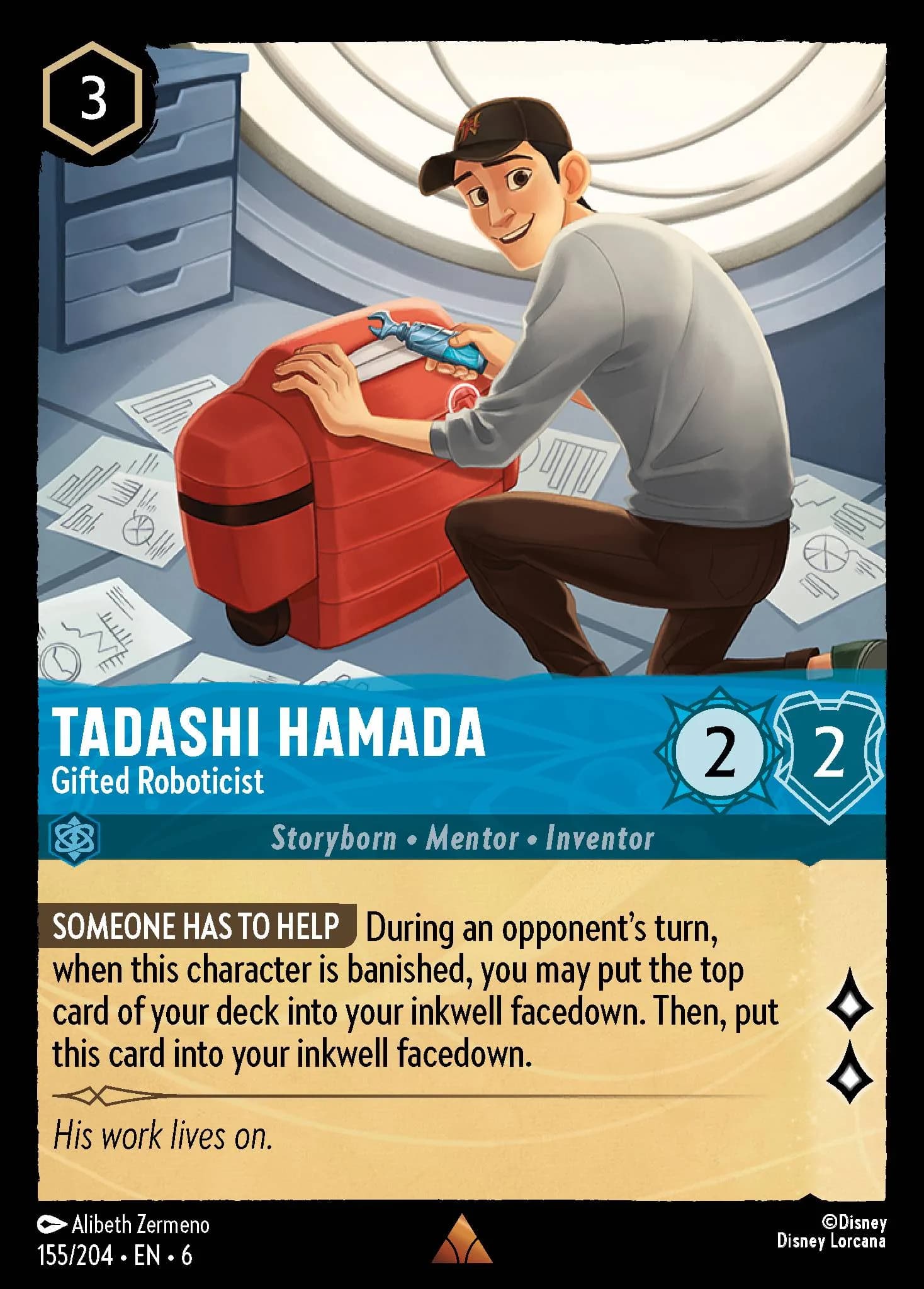 Tadashi Hamada - Gifted Roboticist 155/204 from Azurite Sea