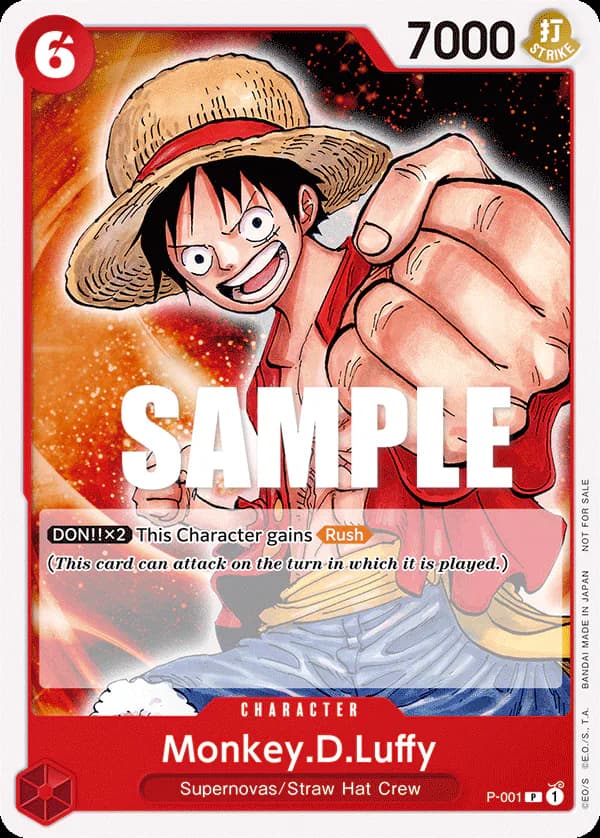 Monkey.D.Luffy P-001 Standard printing