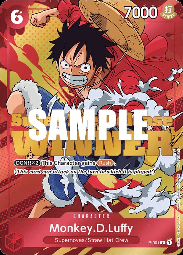 Monkey.D.Luffy P-001 Official alternate printing 2