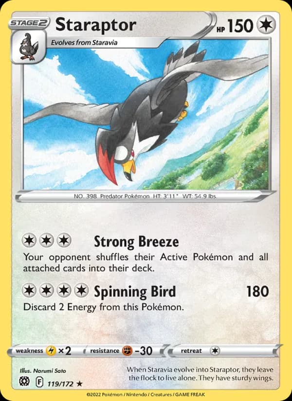 Staraptor 119/172 from Brilliant Stars