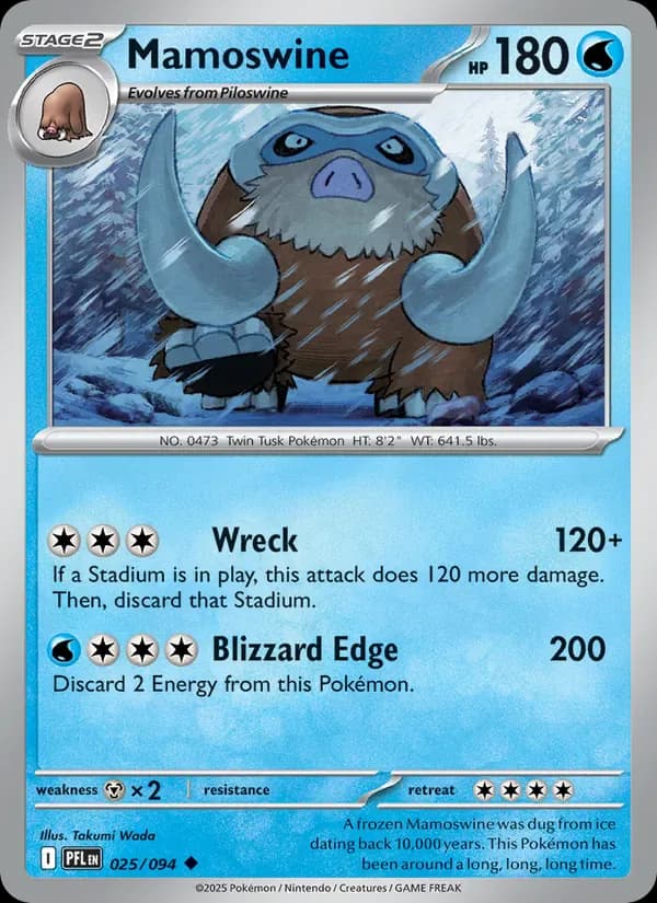 Mamoswine 025/94 from Phantasmal Flames