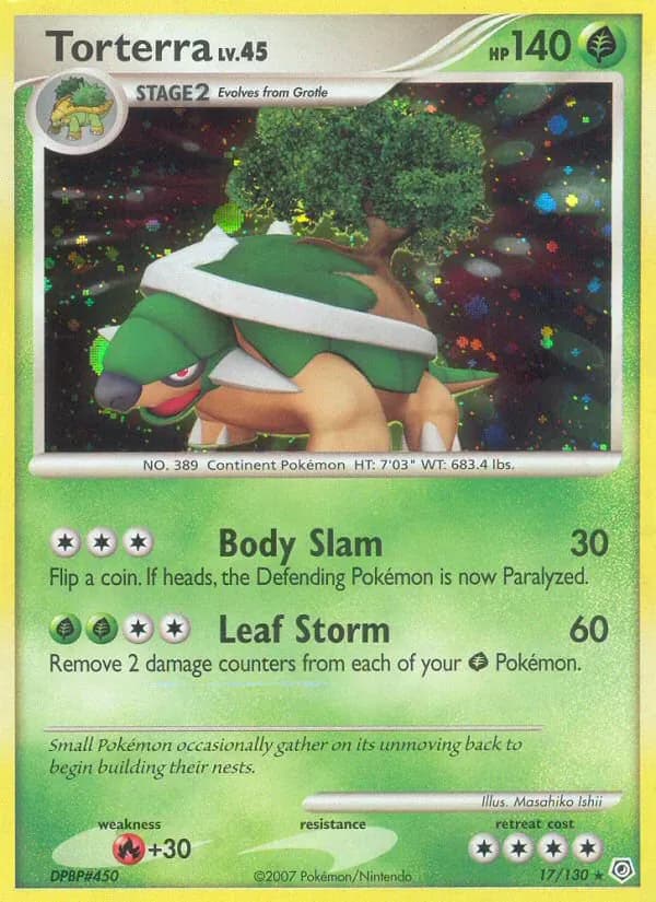 Torterra 17/130 from Diamond & Pearl