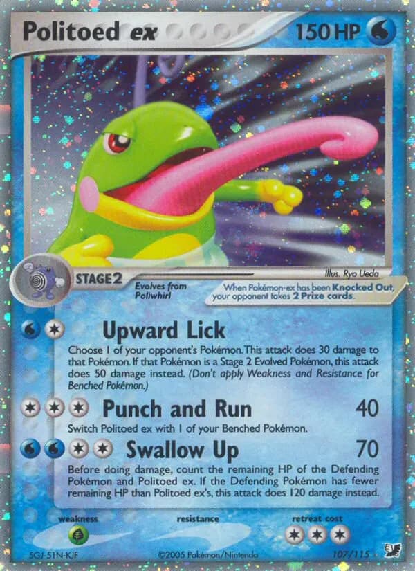 Politoed ex 107/115 from EX Unseen Forces