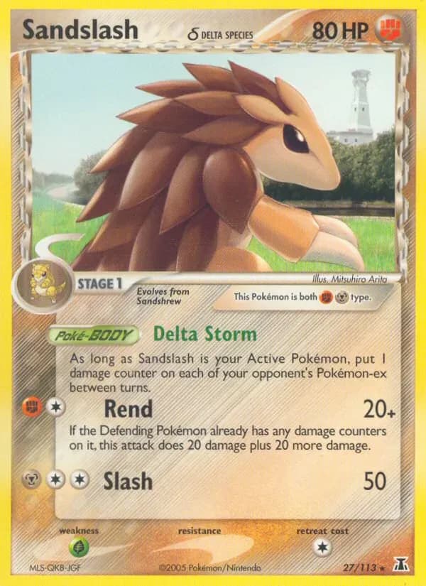 Sandslash δ 27/113 from EX Delta Species