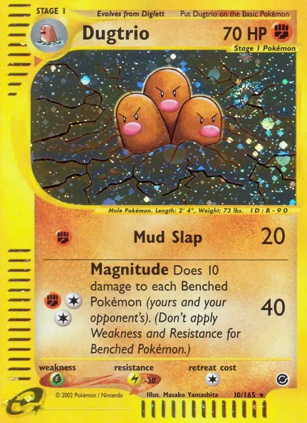 Dugtrio 10/165 from Expedition Base Set