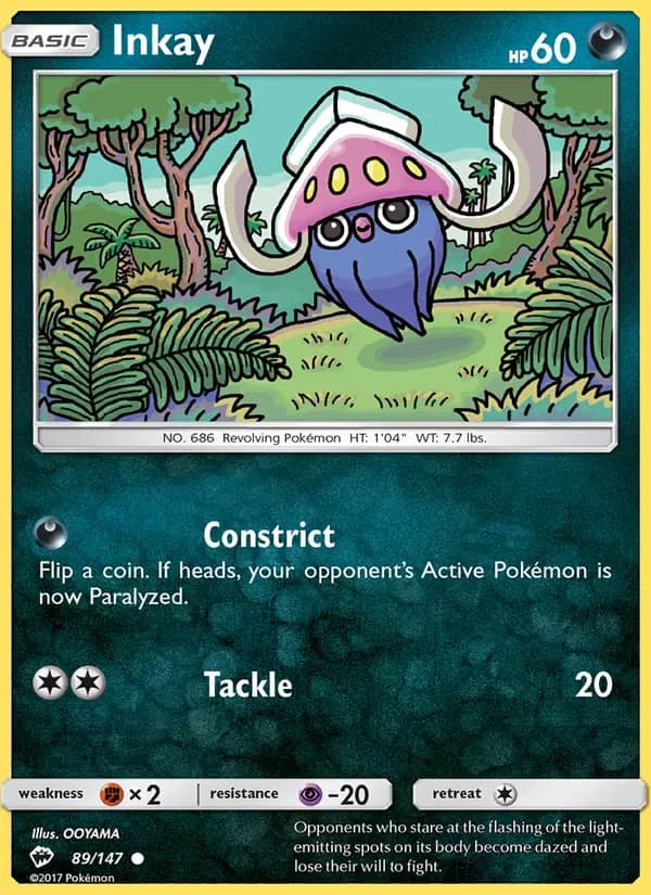 Inkay 89/147 from Burning Shadows