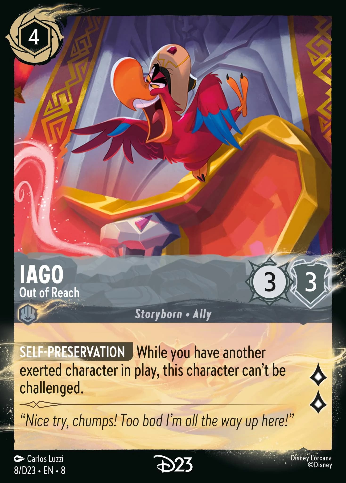 Iago - Out of Reach 8/D23 from Reign of Jafar