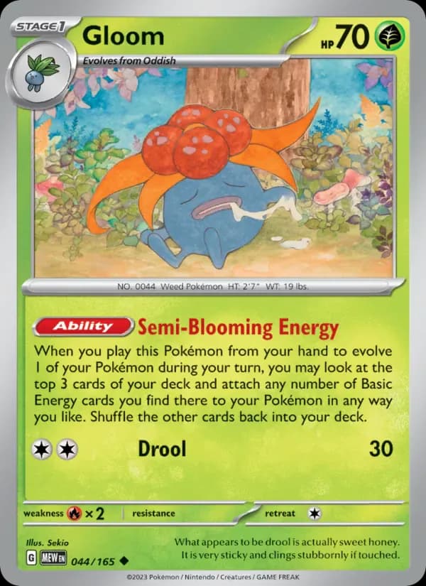 Gloom 044/165 from Pokemon 151