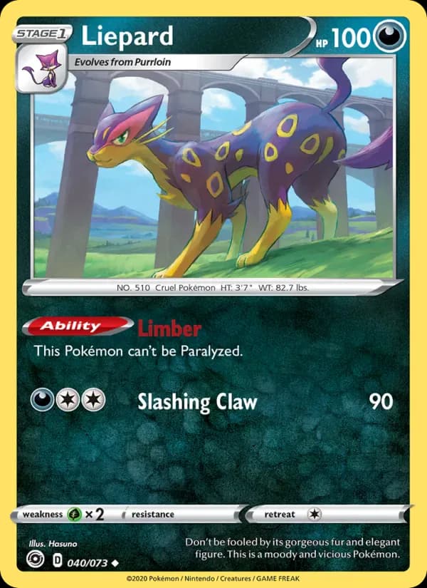 Liepard 40/73 from Champion's Path