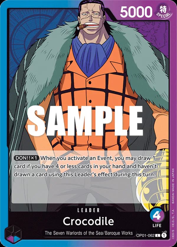 Crocodile OP01-062 Standard printing