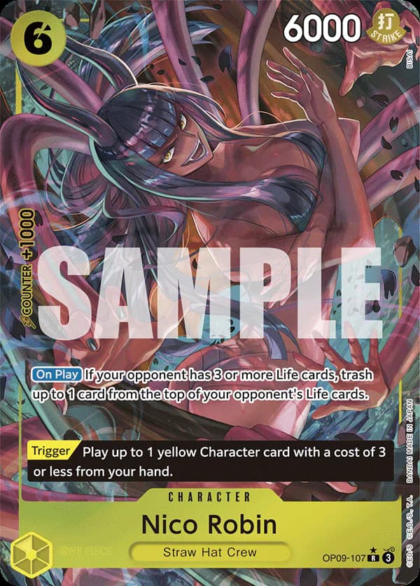 Nico Robin OP09-107 Official alternate printing 1