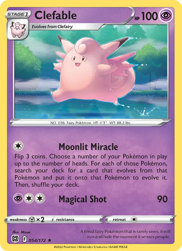 Clefable 054/172 from Brilliant Stars
