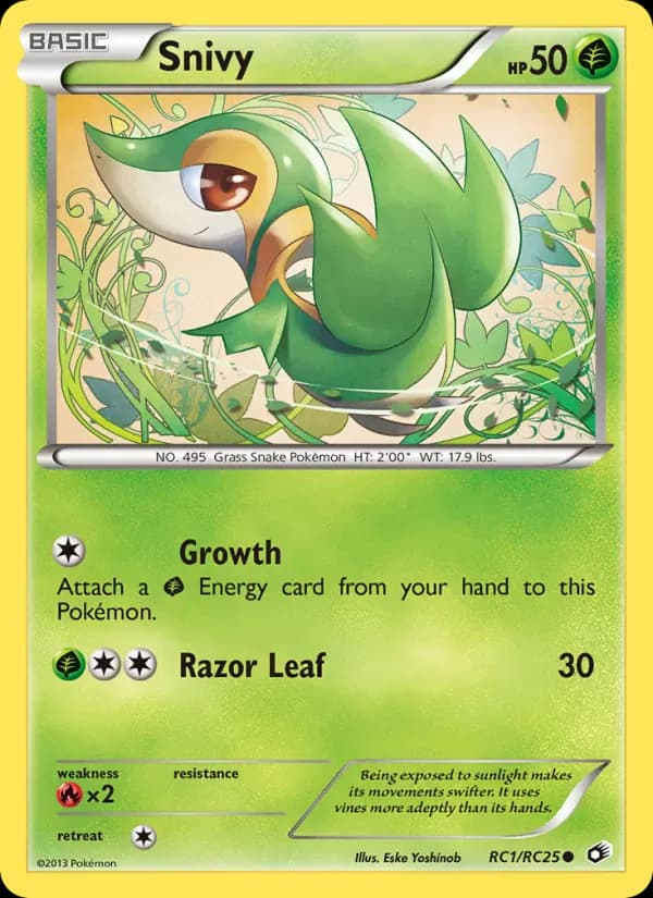 Snivy RC1/RC25 from Legendary Treasures