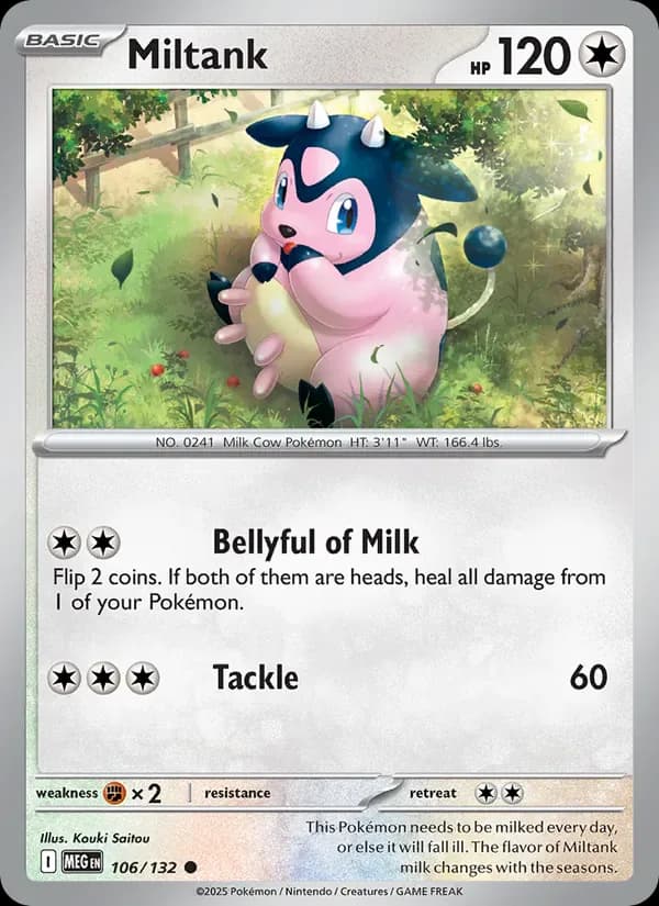 Miltank 106/132 from Mega Evolution