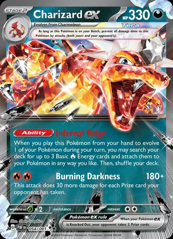 Charizard ex 054/91 from Paldean Fates