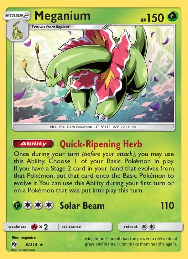 Meganium 8/214 from Lost Thunder
