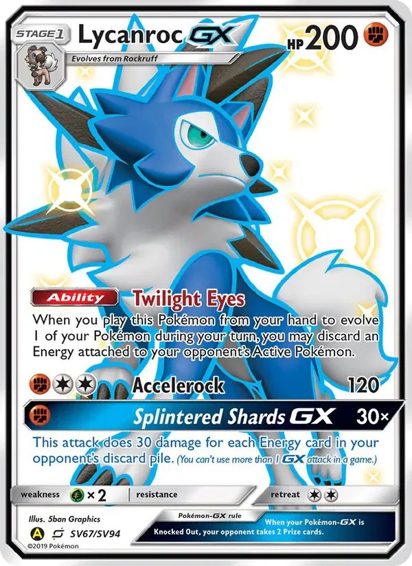 Lycanroc-GX SV67/SV94 from Hidden Fates