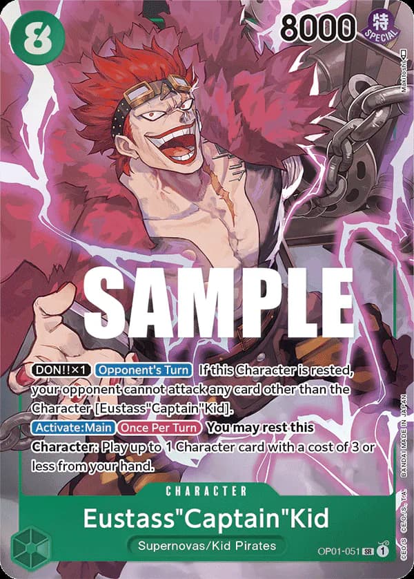 Eustass"Captain"Kid OP01-051 Official alternate printing 1