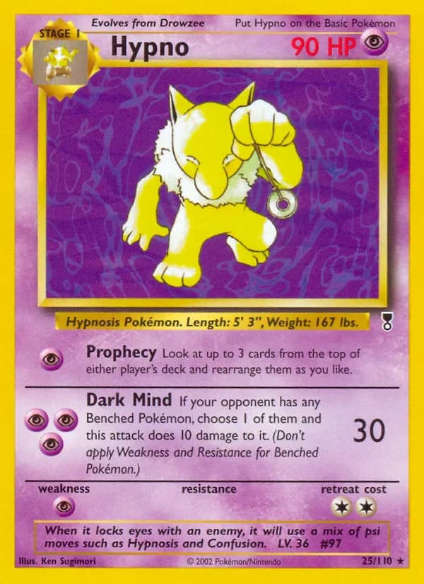 Hypno 25/110 from Legendary Collection