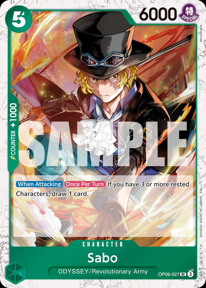 Sabo OP09-027 Official alternate printing 1