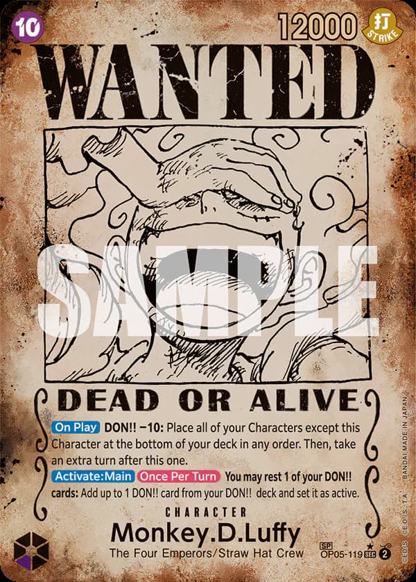 Monkey.D.Luffy OP05-119 Official alternate printing 6