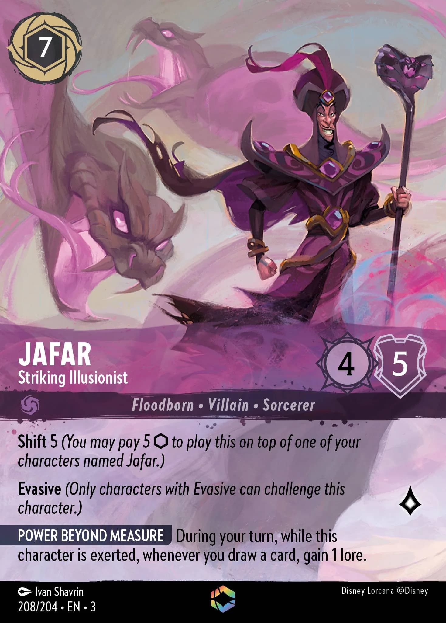 Jafar - Striking Illusionist 208/204 from Into the Inklands