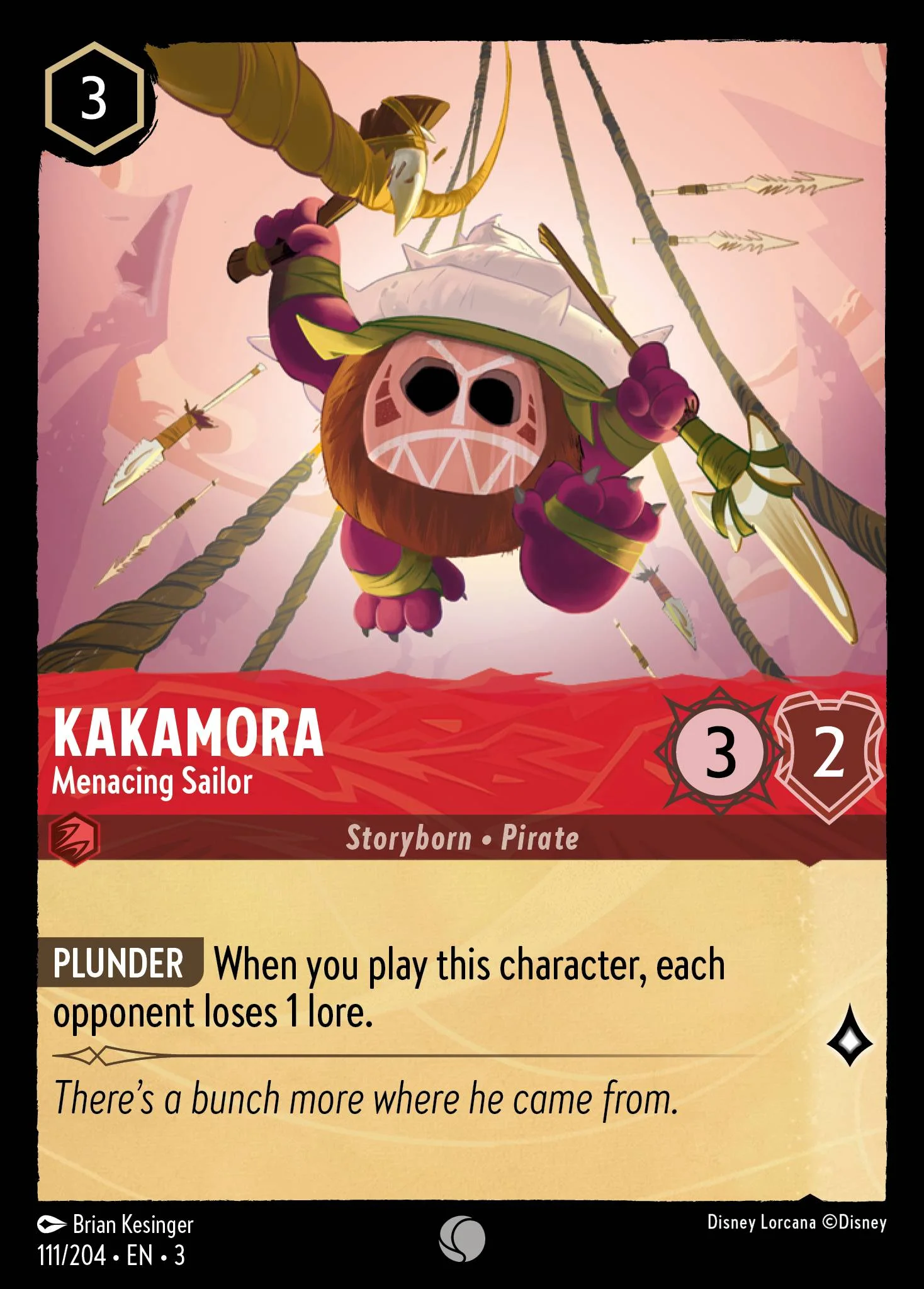 Kakamora - Menacing Sailor 111/204 from Into the Inklands