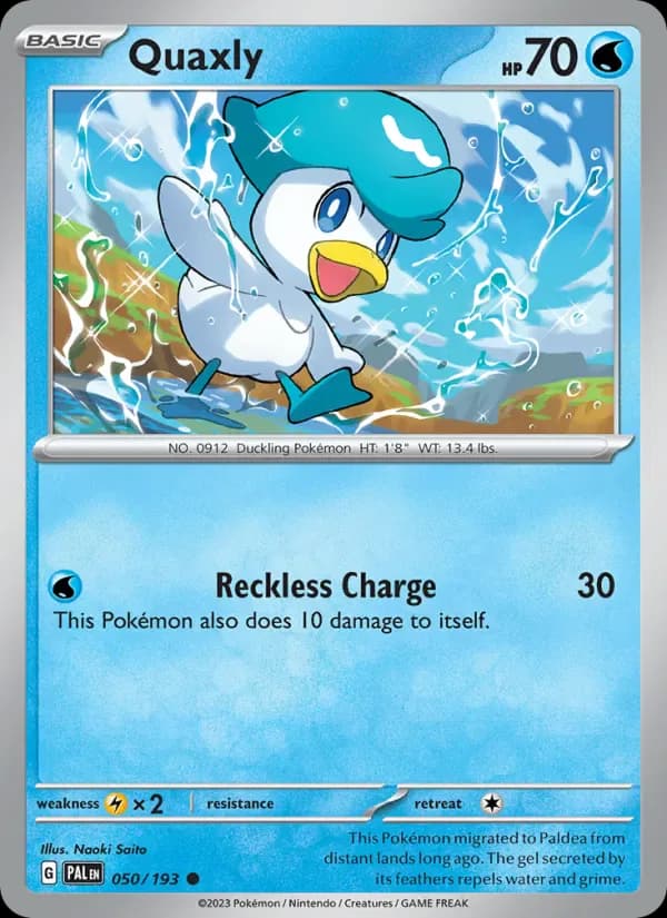 Quaxly 050/193 from Paldea Evolved