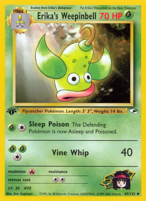 Erika's Weepinbell 49/132 from Gym Heroes