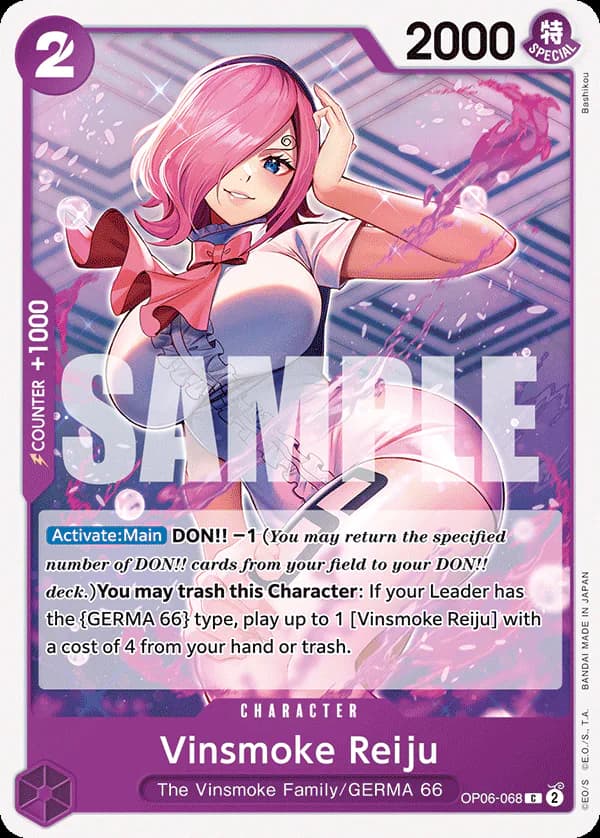 Vinsmoke Reiju OP06-068 Standard printing