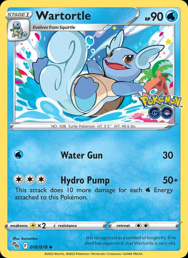 Wartortle 016/78 from Pokemon GO