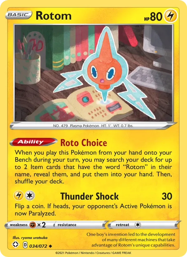 Rotom 34/72 from Shining Fates