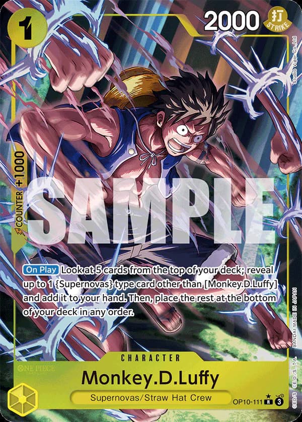 Monkey.D.Luffy OP10-111 Official alternate printing 1