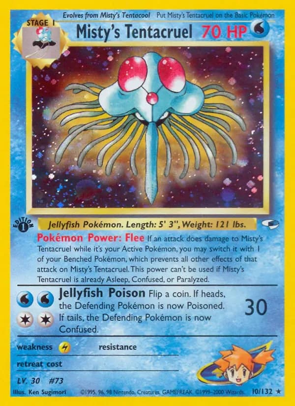 Misty's Tentacruel 10/132 from Gym Heroes