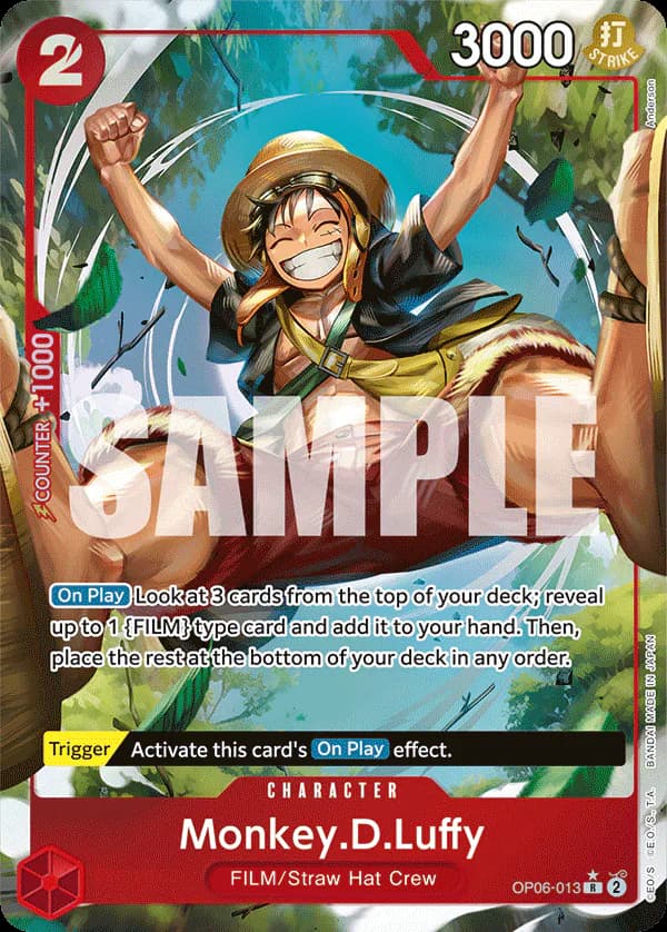Monkey.D.Luffy OP06-013 Official alternate printing 1