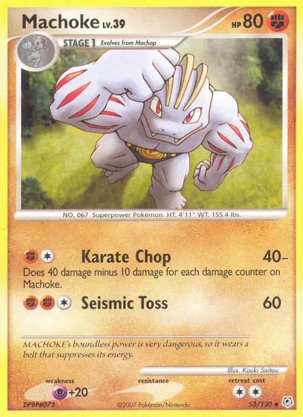 Machoke 53/130 from Diamond & Pearl