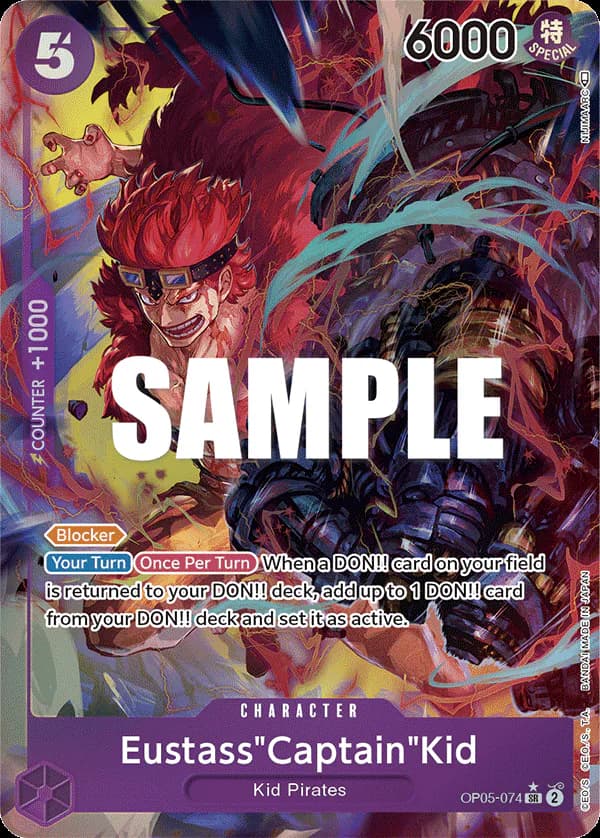 Eustass"Captain"Kid OP05-074 Official alternate printing 1