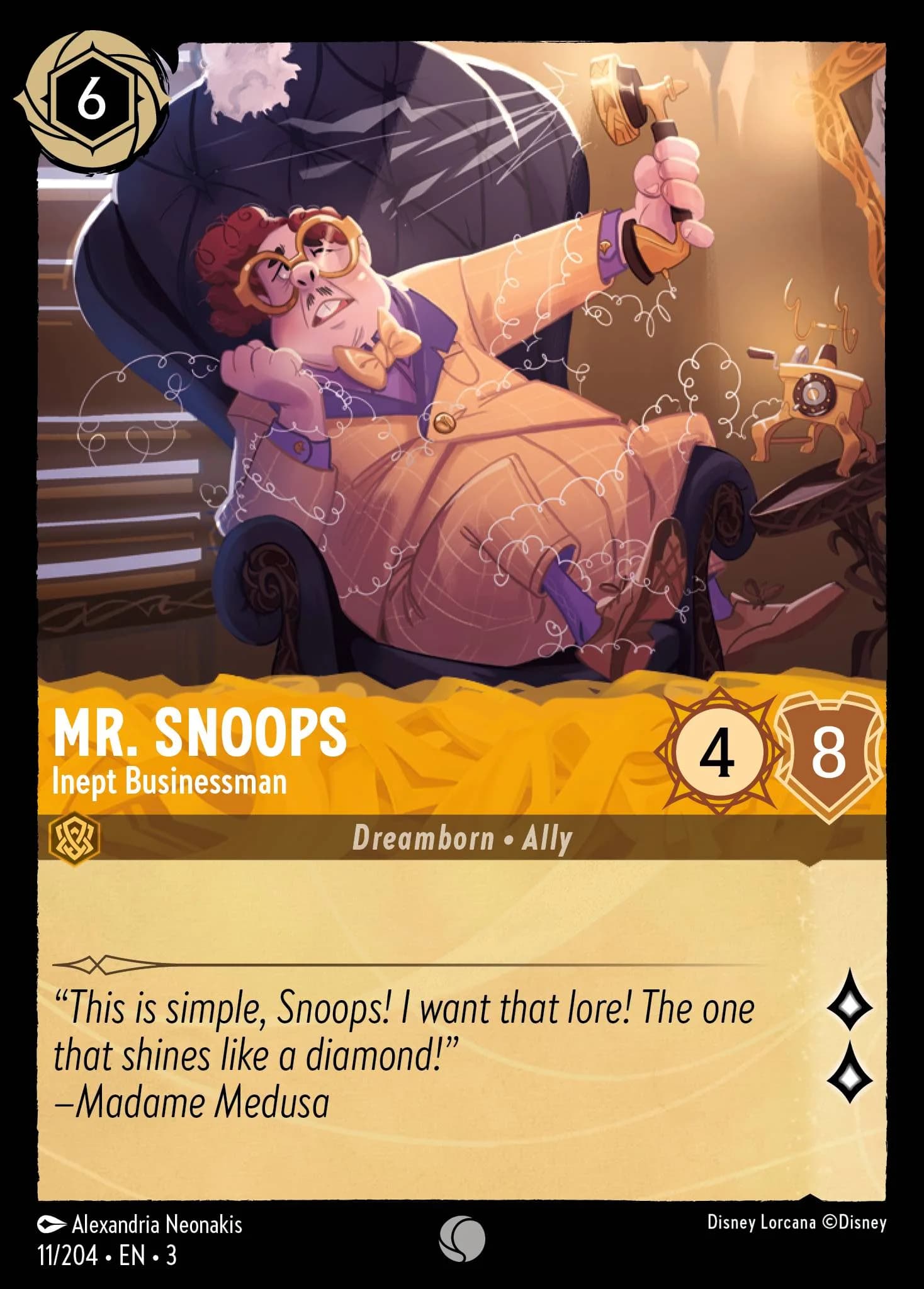 Mr. Snoops - Inept Businessman 11/204 from Into the Inklands