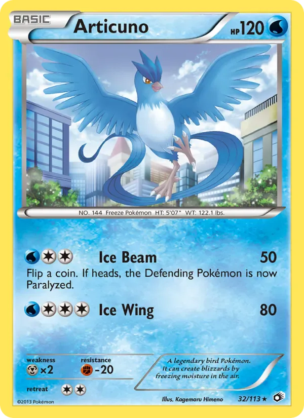 Articuno 32/113 from Legendary Treasures