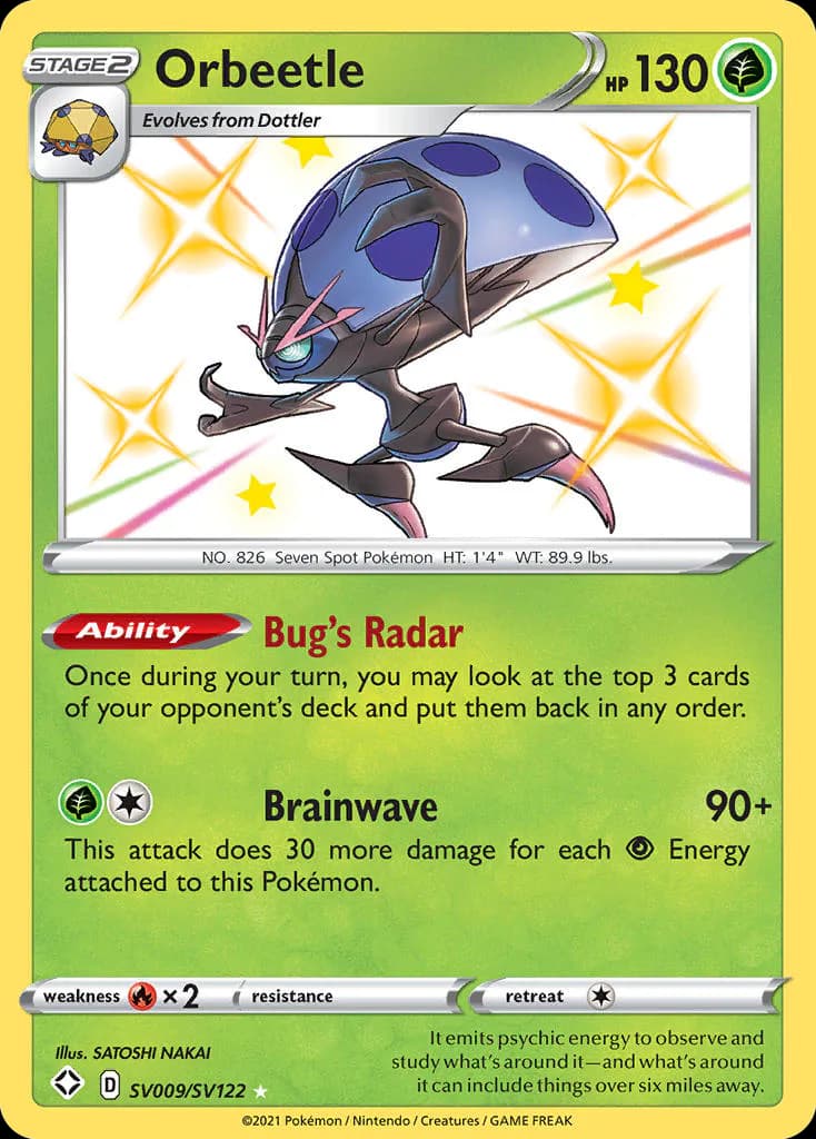 Orbeetle SV009/SV122 from Shining Fates