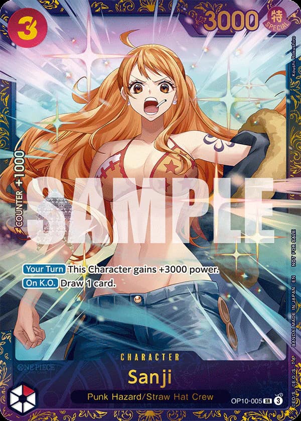 Sanji OP10-005 Official alternate printing 2