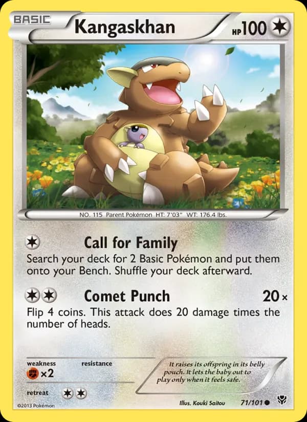 Kangaskhan 71/101 from Plasma Blast
